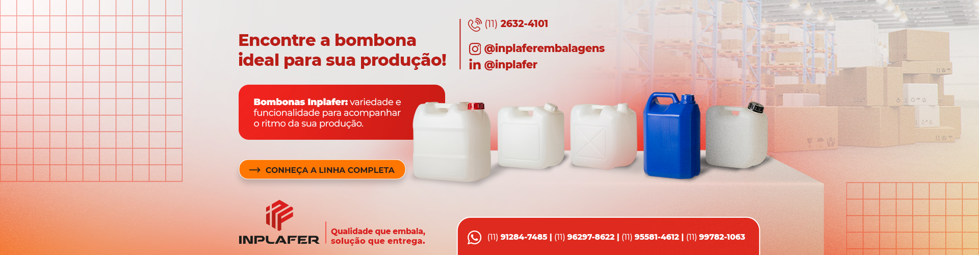 Encontre a bombona ideal para sua produção!