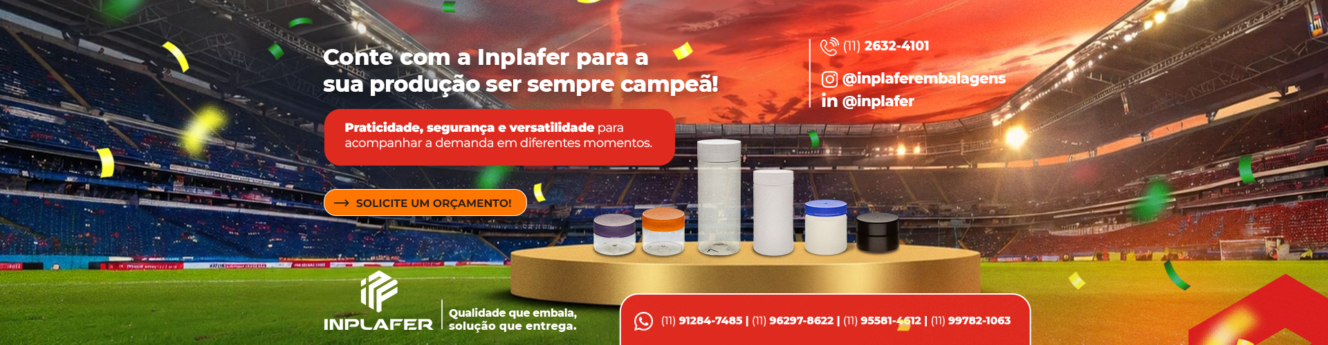 Conte com a Inplafer para sua produção ser sempre campeã!
